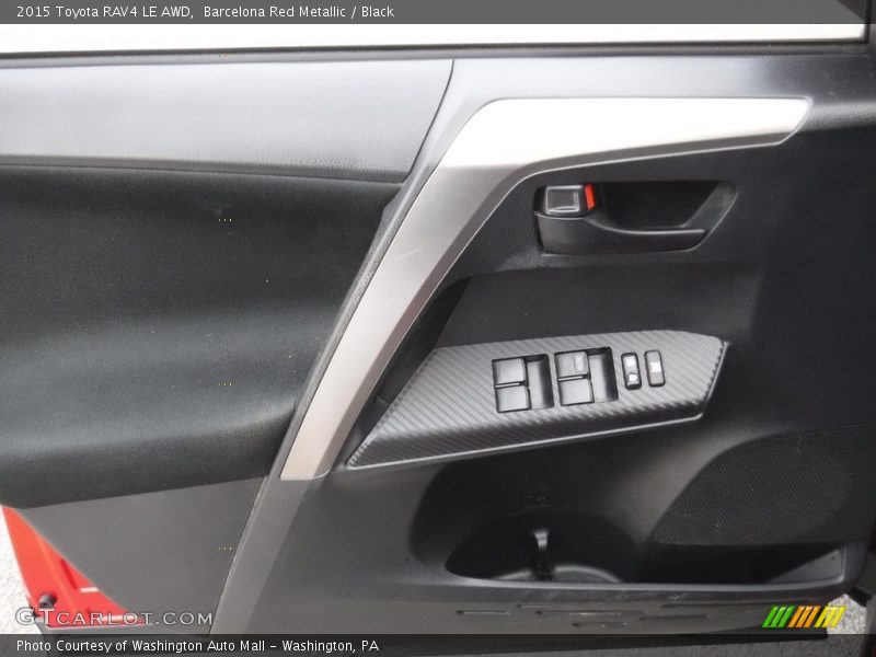 Barcelona Red Metallic / Black 2015 Toyota RAV4 LE AWD