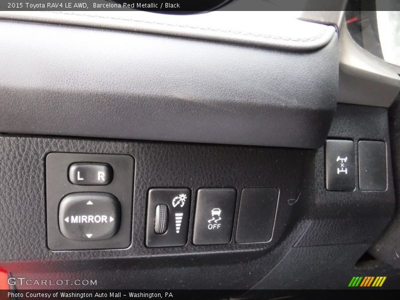 Barcelona Red Metallic / Black 2015 Toyota RAV4 LE AWD
