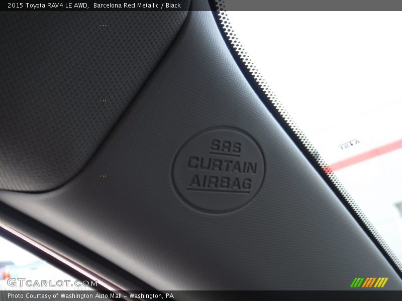 Barcelona Red Metallic / Black 2015 Toyota RAV4 LE AWD