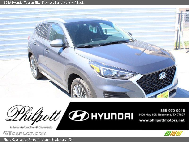 Magnetic Force Metallic / Black 2019 Hyundai Tucson SEL