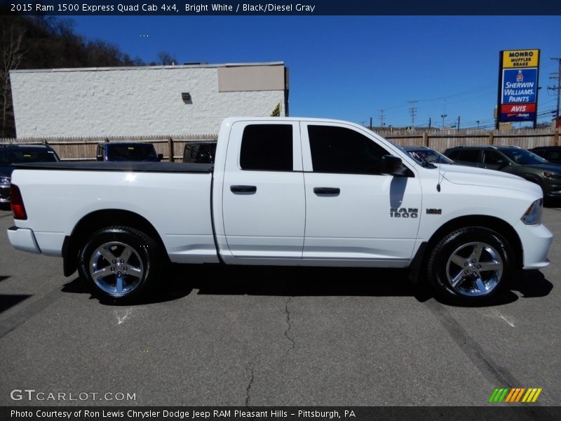 Bright White / Black/Diesel Gray 2015 Ram 1500 Express Quad Cab 4x4