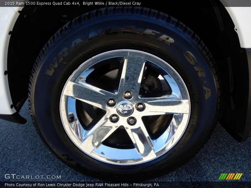 Bright White / Black/Diesel Gray 2015 Ram 1500 Express Quad Cab 4x4