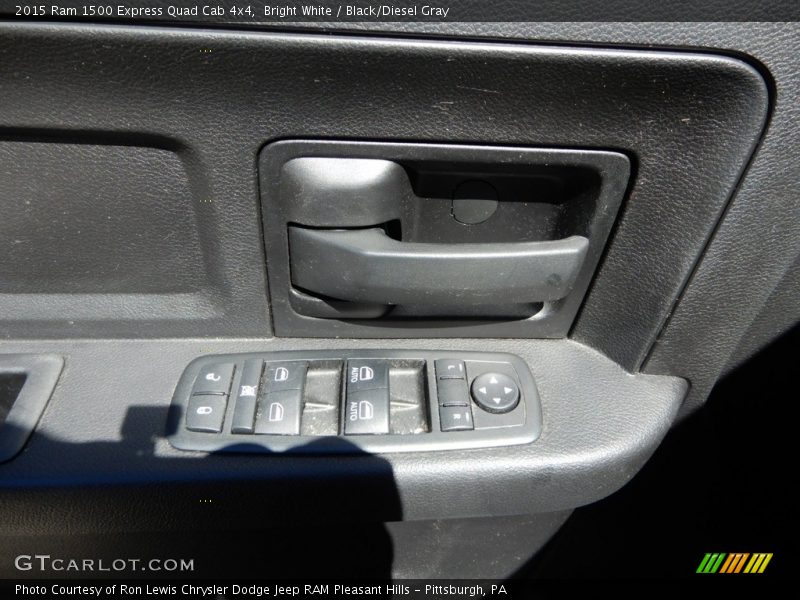 Bright White / Black/Diesel Gray 2015 Ram 1500 Express Quad Cab 4x4