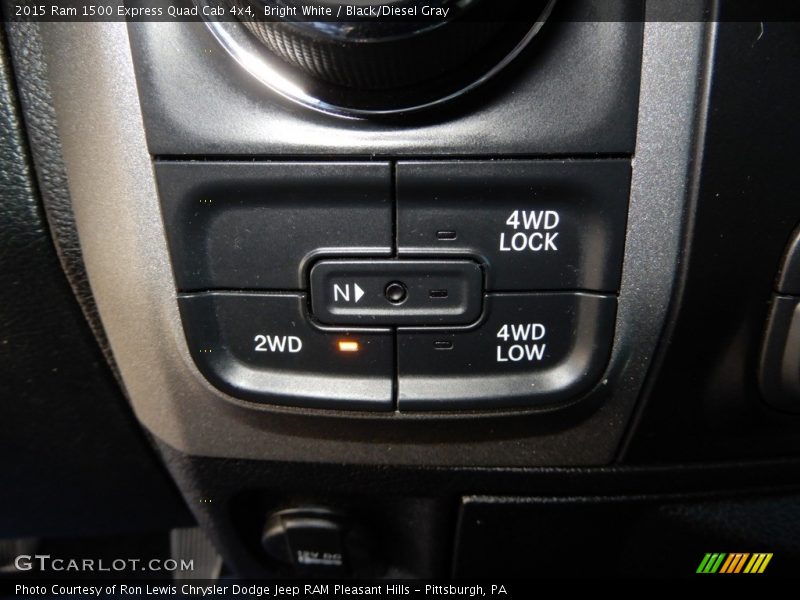 Bright White / Black/Diesel Gray 2015 Ram 1500 Express Quad Cab 4x4