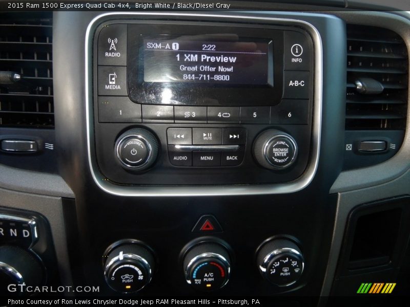 Bright White / Black/Diesel Gray 2015 Ram 1500 Express Quad Cab 4x4