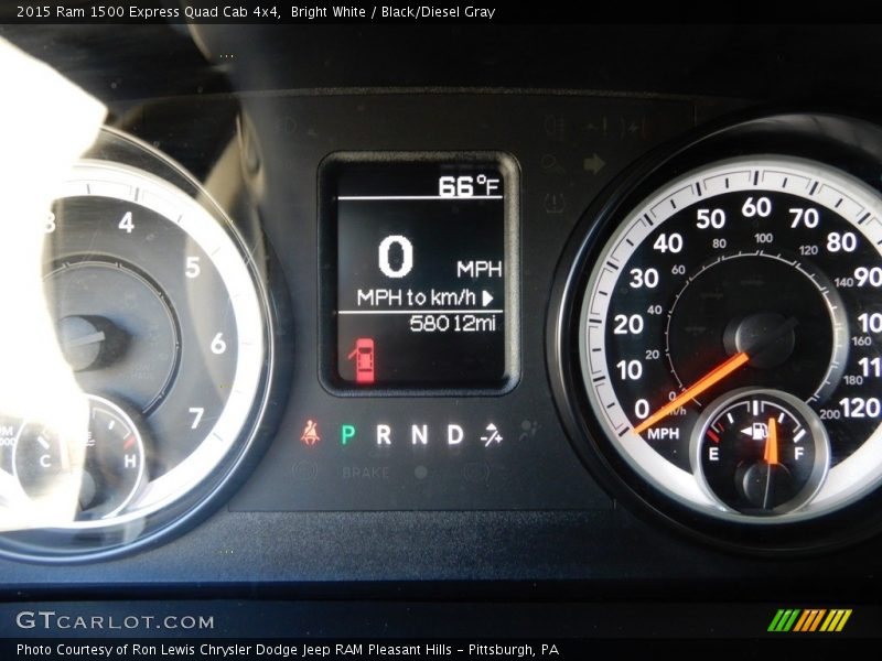Bright White / Black/Diesel Gray 2015 Ram 1500 Express Quad Cab 4x4