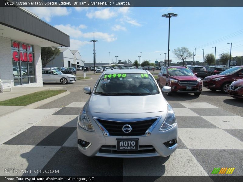 Brilliant Silver Metallic / Charcoal 2019 Nissan Versa SV Special Edition