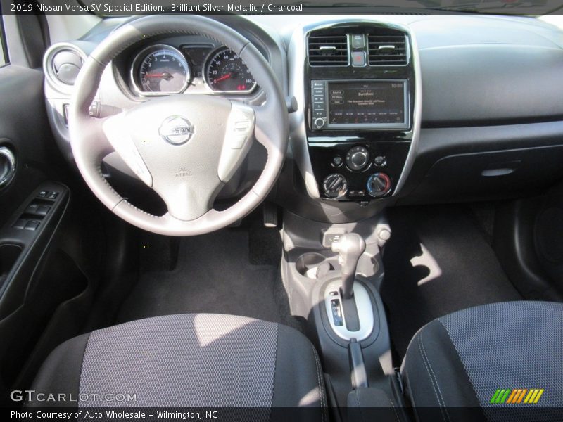Brilliant Silver Metallic / Charcoal 2019 Nissan Versa SV Special Edition