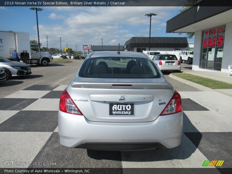 Brilliant Silver Metallic / Charcoal 2019 Nissan Versa SV Special Edition