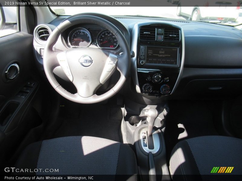 Brilliant Silver Metallic / Charcoal 2019 Nissan Versa SV Special Edition