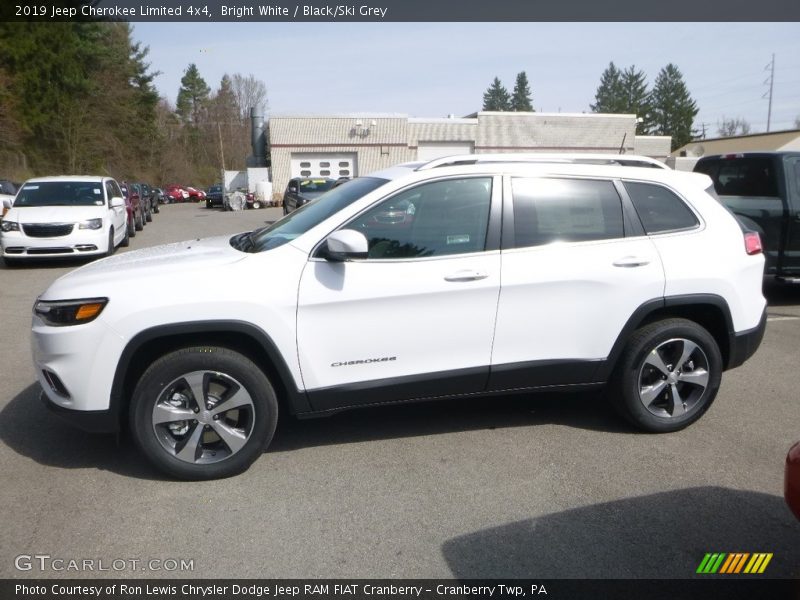 Bright White / Black/Ski Grey 2019 Jeep Cherokee Limited 4x4