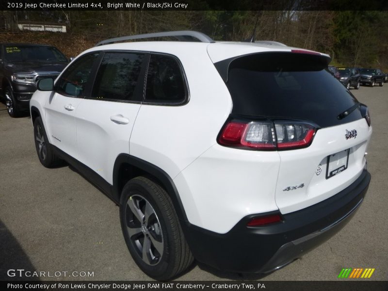 Bright White / Black/Ski Grey 2019 Jeep Cherokee Limited 4x4
