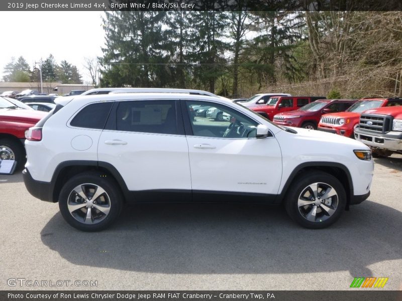 Bright White / Black/Ski Grey 2019 Jeep Cherokee Limited 4x4