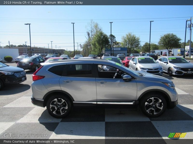 Platinum White Pearl / Gray 2019 Honda CR-V Touring