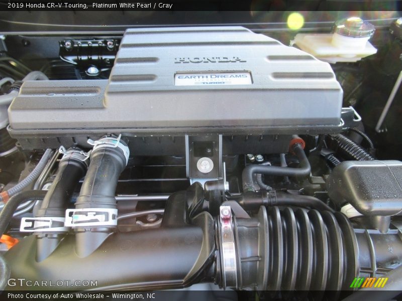 Platinum White Pearl / Gray 2019 Honda CR-V Touring