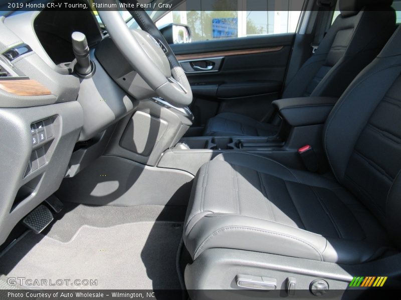 Platinum White Pearl / Gray 2019 Honda CR-V Touring