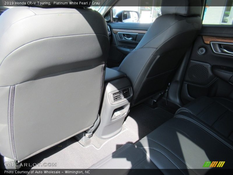 Platinum White Pearl / Gray 2019 Honda CR-V Touring
