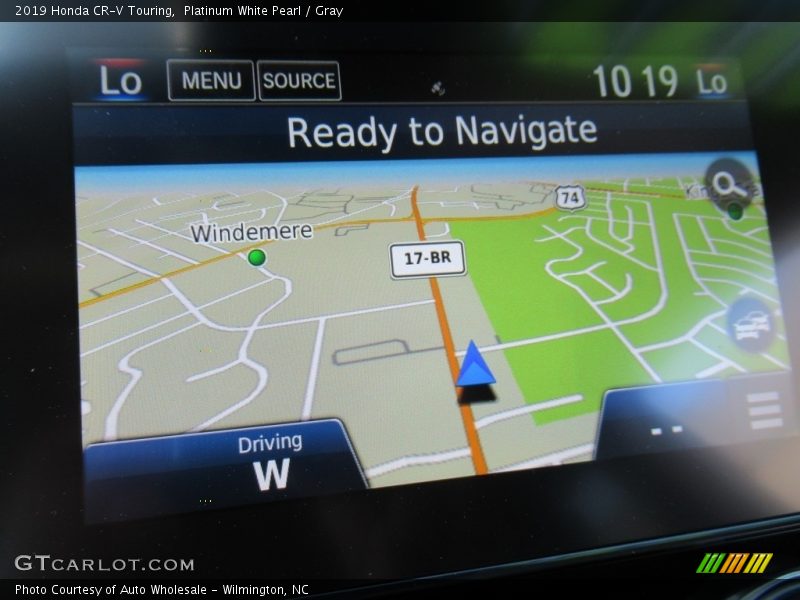 Platinum White Pearl / Gray 2019 Honda CR-V Touring