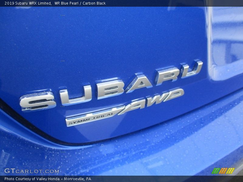 WR Blue Pearl / Carbon Black 2019 Subaru WRX Limited