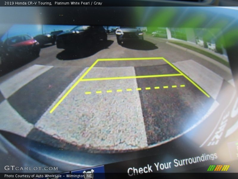 Platinum White Pearl / Gray 2019 Honda CR-V Touring