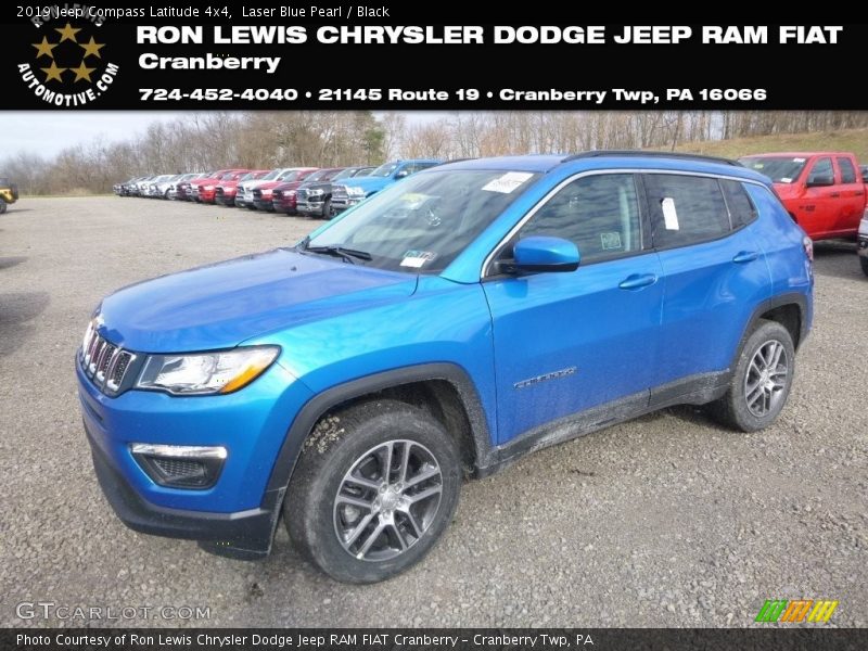 Laser Blue Pearl / Black 2019 Jeep Compass Latitude 4x4