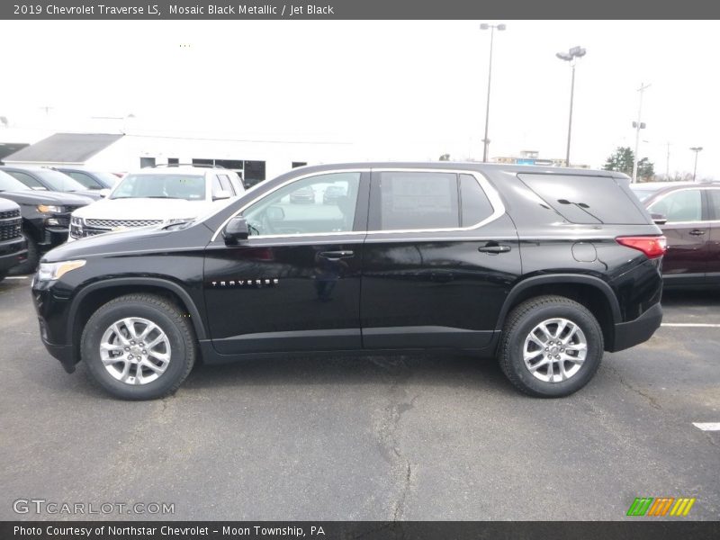 Mosaic Black Metallic / Jet Black 2019 Chevrolet Traverse LS