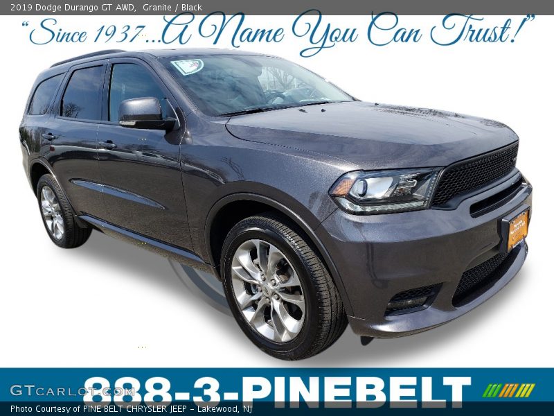 Granite / Black 2019 Dodge Durango GT AWD