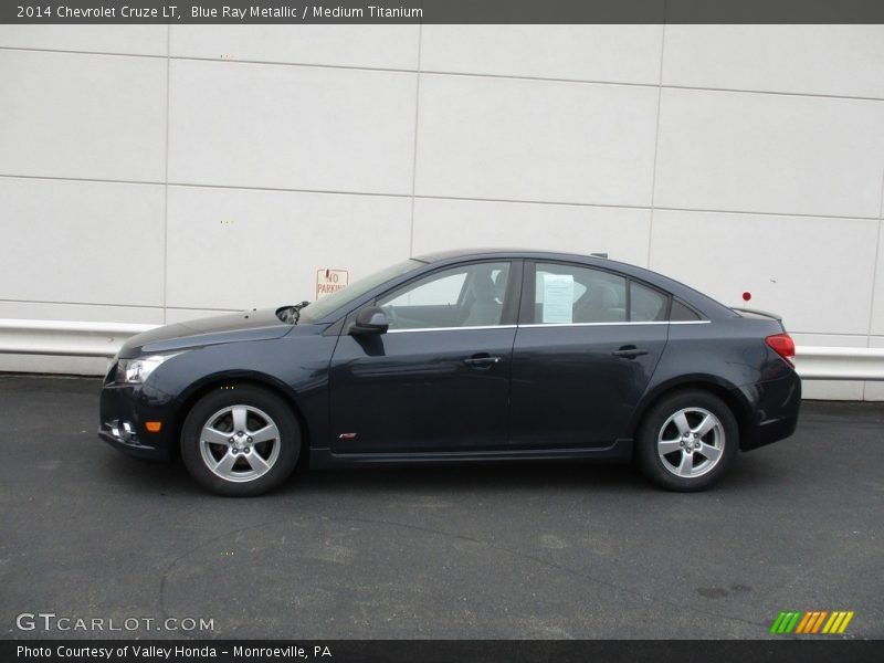 Blue Ray Metallic / Medium Titanium 2014 Chevrolet Cruze LT