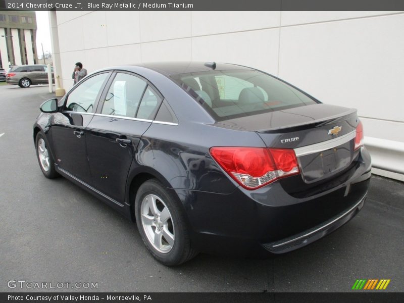 Blue Ray Metallic / Medium Titanium 2014 Chevrolet Cruze LT