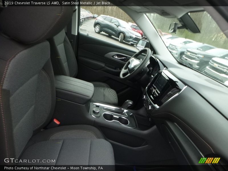 Satin Steel Metallic / Jet Black 2019 Chevrolet Traverse LS AWD