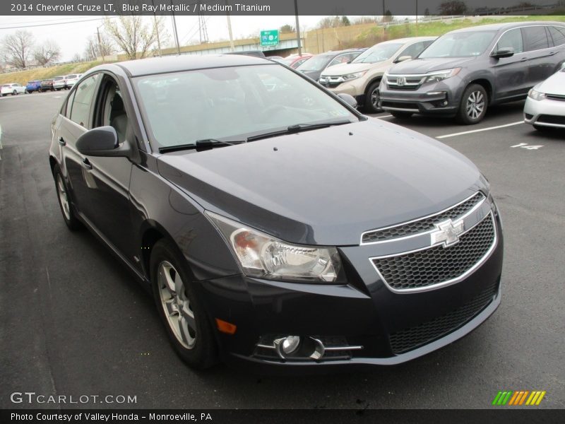 Blue Ray Metallic / Medium Titanium 2014 Chevrolet Cruze LT