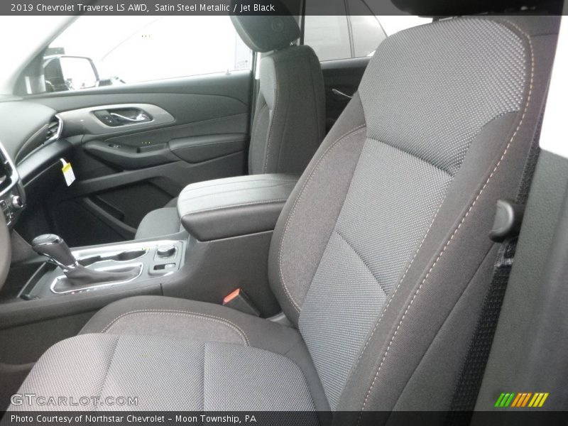 Satin Steel Metallic / Jet Black 2019 Chevrolet Traverse LS AWD