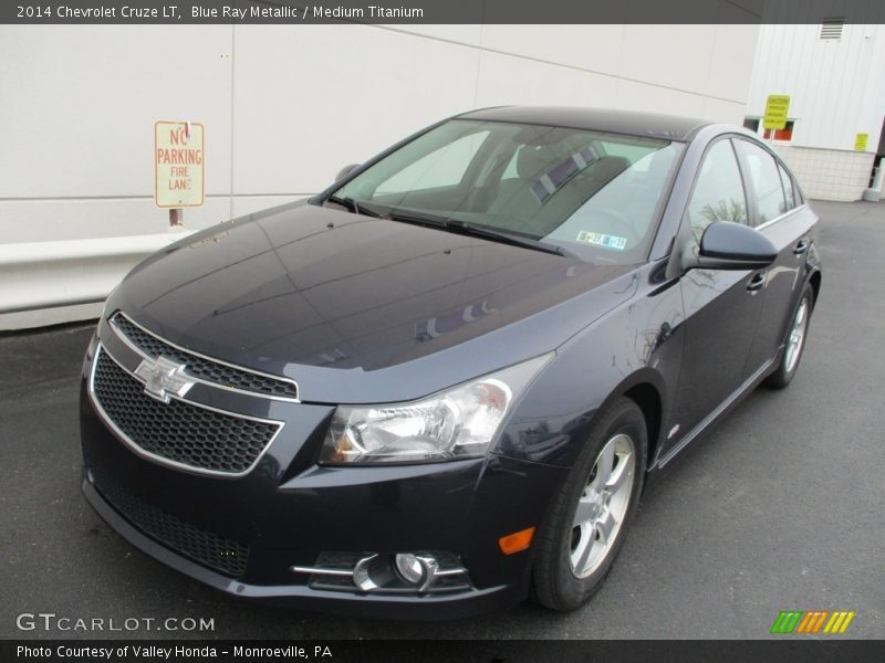 Blue Ray Metallic / Medium Titanium 2014 Chevrolet Cruze LT