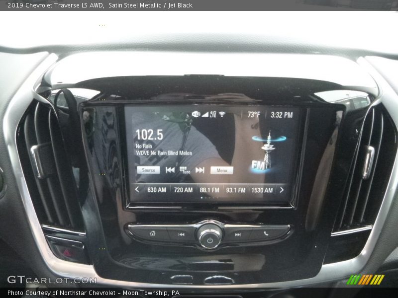 Satin Steel Metallic / Jet Black 2019 Chevrolet Traverse LS AWD