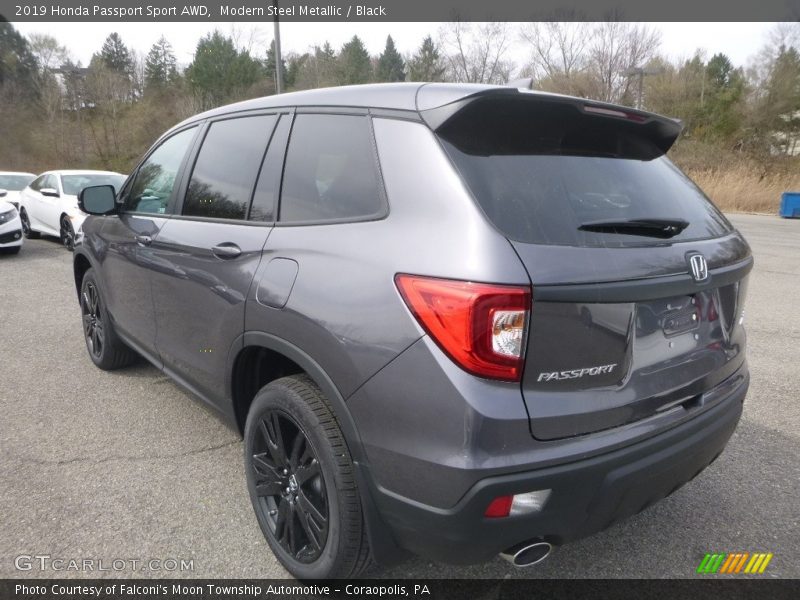 Modern Steel Metallic / Black 2019 Honda Passport Sport AWD