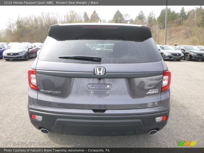 Modern Steel Metallic / Black 2019 Honda Passport Sport AWD