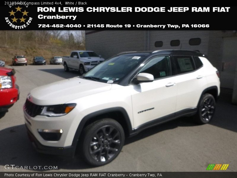 White / Black 2019 Jeep Compass Limited 4x4