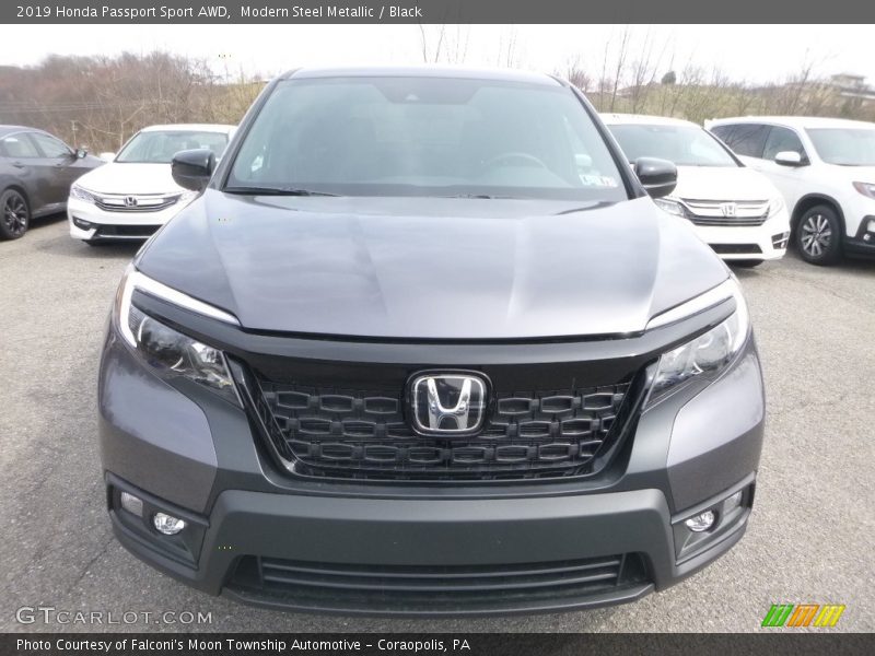 Modern Steel Metallic / Black 2019 Honda Passport Sport AWD
