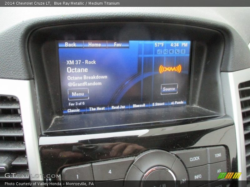 Blue Ray Metallic / Medium Titanium 2014 Chevrolet Cruze LT