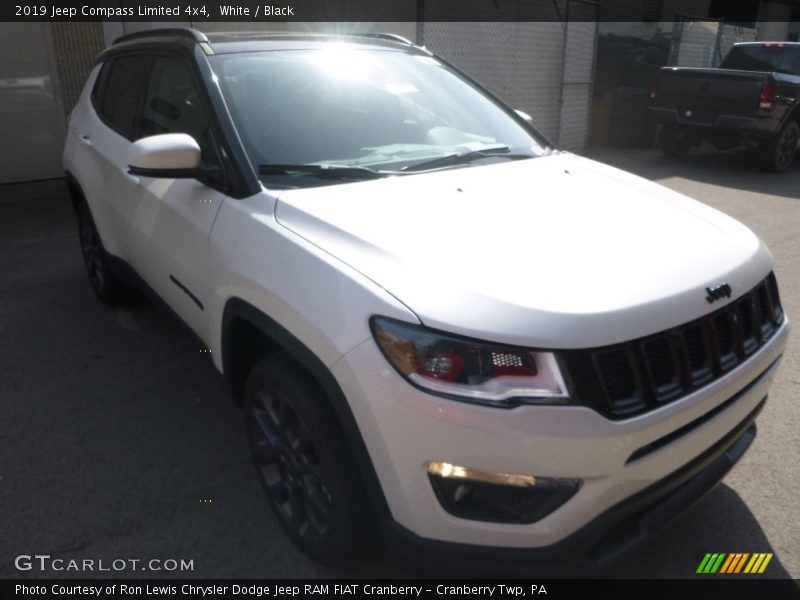 White / Black 2019 Jeep Compass Limited 4x4
