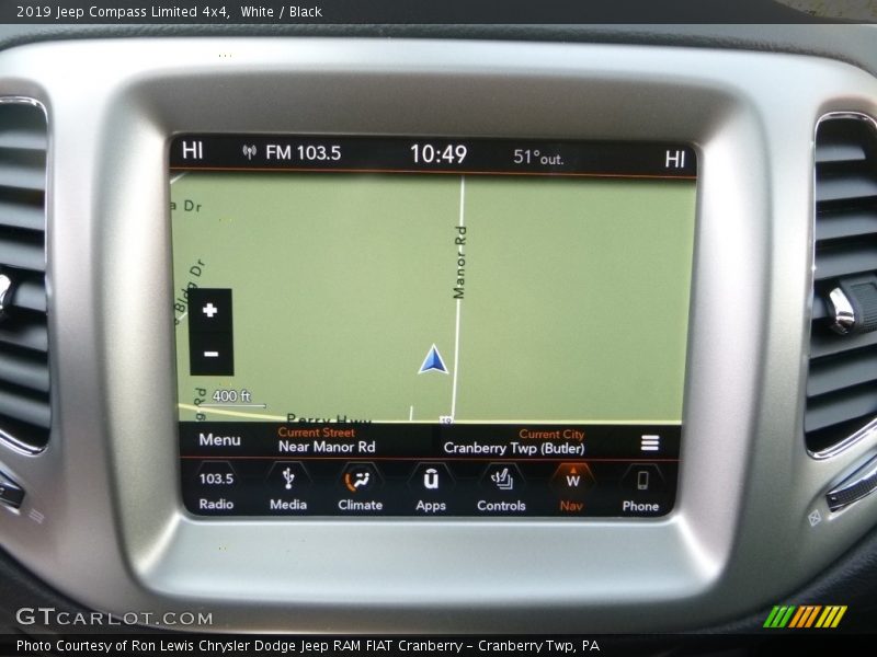 White / Black 2019 Jeep Compass Limited 4x4