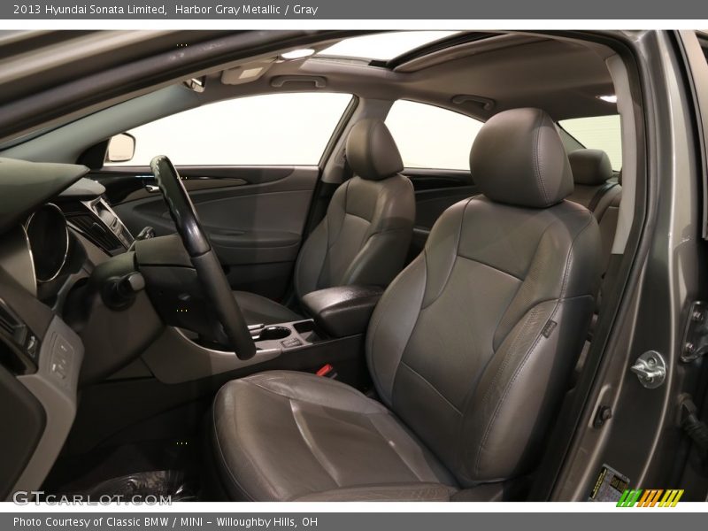 Harbor Gray Metallic / Gray 2013 Hyundai Sonata Limited