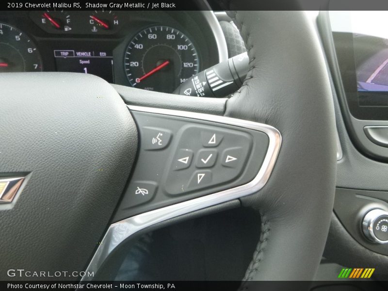 Shadow Gray Metallic / Jet Black 2019 Chevrolet Malibu RS