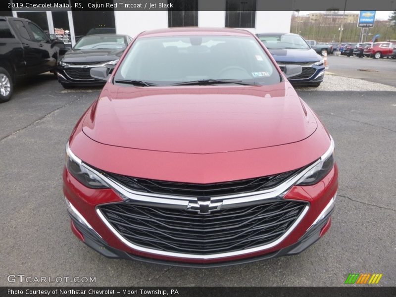 Cajun Red Tintcoat / Jet Black 2019 Chevrolet Malibu RS