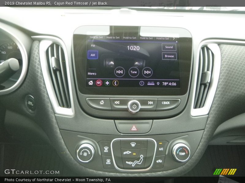 Cajun Red Tintcoat / Jet Black 2019 Chevrolet Malibu RS