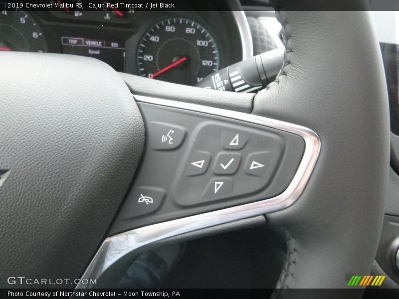 Cajun Red Tintcoat / Jet Black 2019 Chevrolet Malibu RS