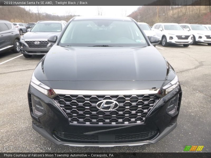 Twilight Black / Black 2019 Hyundai Santa Fe SE AWD