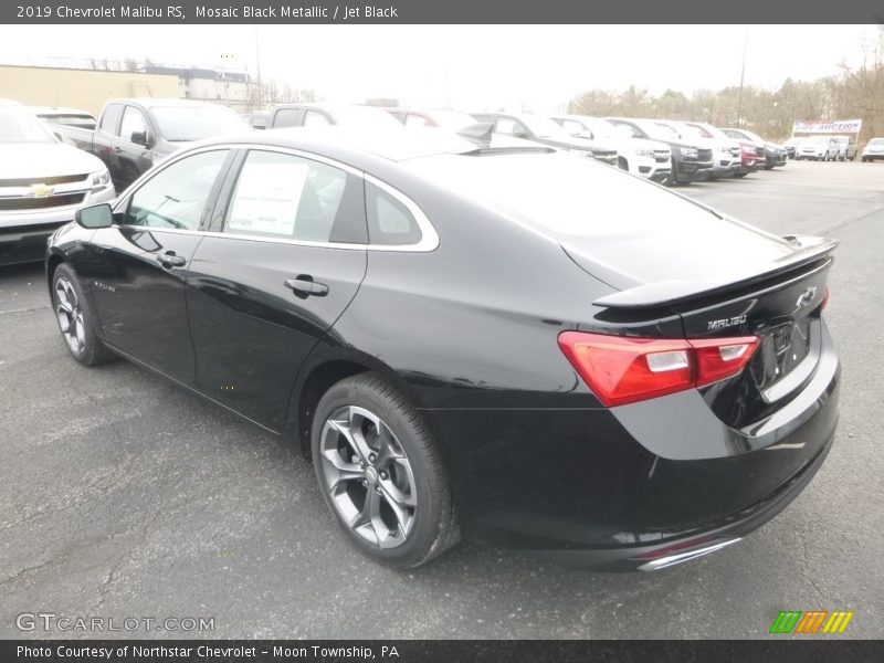 Mosaic Black Metallic / Jet Black 2019 Chevrolet Malibu RS