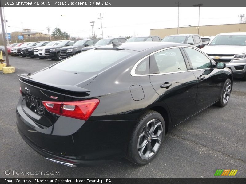 Mosaic Black Metallic / Jet Black 2019 Chevrolet Malibu RS