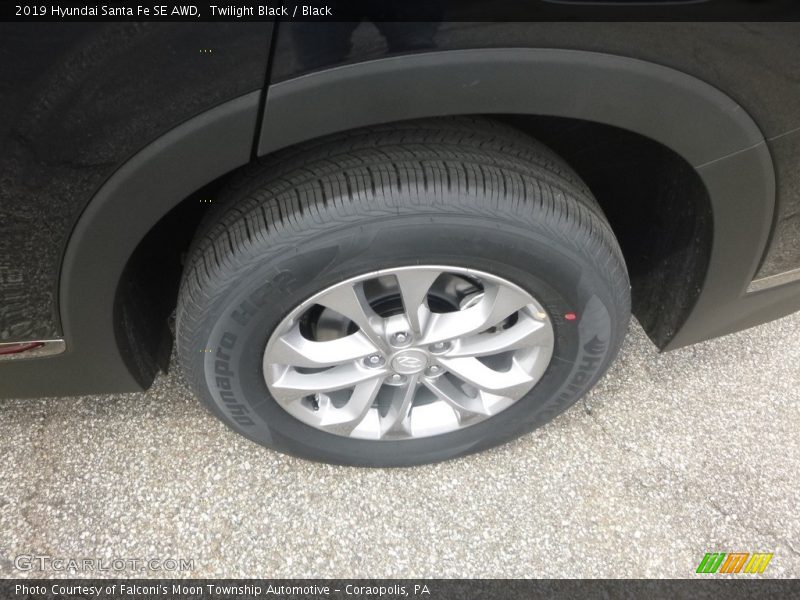Twilight Black / Black 2019 Hyundai Santa Fe SE AWD